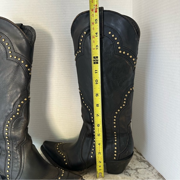 Idyllwind Walk This Way Studded Snip Toe Western Boot Black Tall Shaft Women 8.5 - Picture 4 of 16